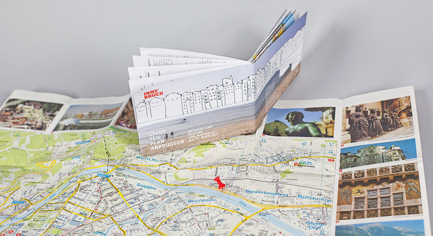 Landkarte drucken und Faltplan drucken mit top Qualität